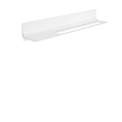 Lineabeta Curva Handtuchhalter / Halter für Accessoires Modell rechts, Metall lackiert weiß