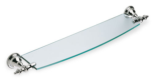 Glasablage "Elite" 70cm aus 8mm klarem Glas mit Befestigung im klassischem Stil